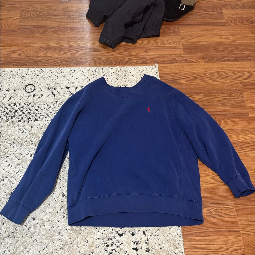 Ralph Lauren Men's Navy Crewneck Sweater